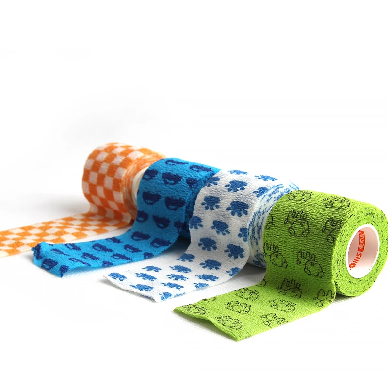 5 см X 4 м Kinesiotape хлопковая эластичная клейкая лента яркая кинезиологическая