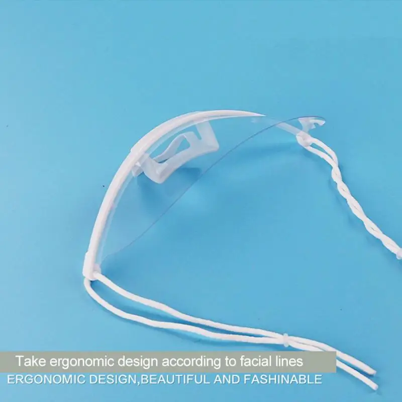 

10PCS/Set Transparent Masks Food-Grade Transparent Plastic Masks Catering Food Special Hotel Anti-Spittle Anti-Fog Masks