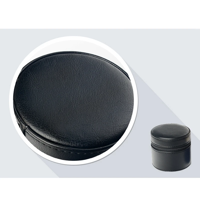 

2 Pcs Watch Display Gift Box 1 Slot Watch Jewelry Accessories PU Leather Box Storage Travel Bag, Blue & Black