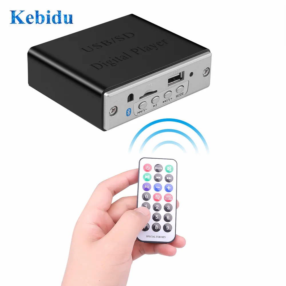 KEBIDU DC 12 В беспроводной Bluetooth MP3 декодер плата Автомобильный музыкальный плеер с