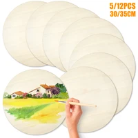 512pcs thick natural pine round unfinished wood slices circles with tree bark log discs diy crafts wedding party painting