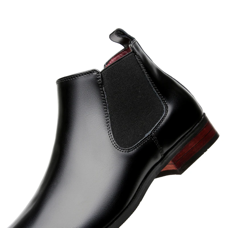 

Plus Size 39-47 2020 New Men's Chelsea Leather Ankle Boots Men Autumn Winter Business Leather Boots Casual Loafer Shoes men