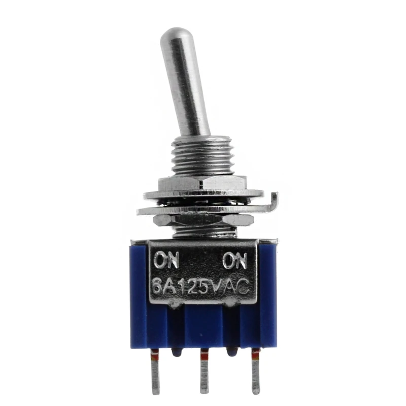 

1 PC Mini MTS-102 3-Pin SPDT ON-ON 125VAC 6A Toggle Switches
