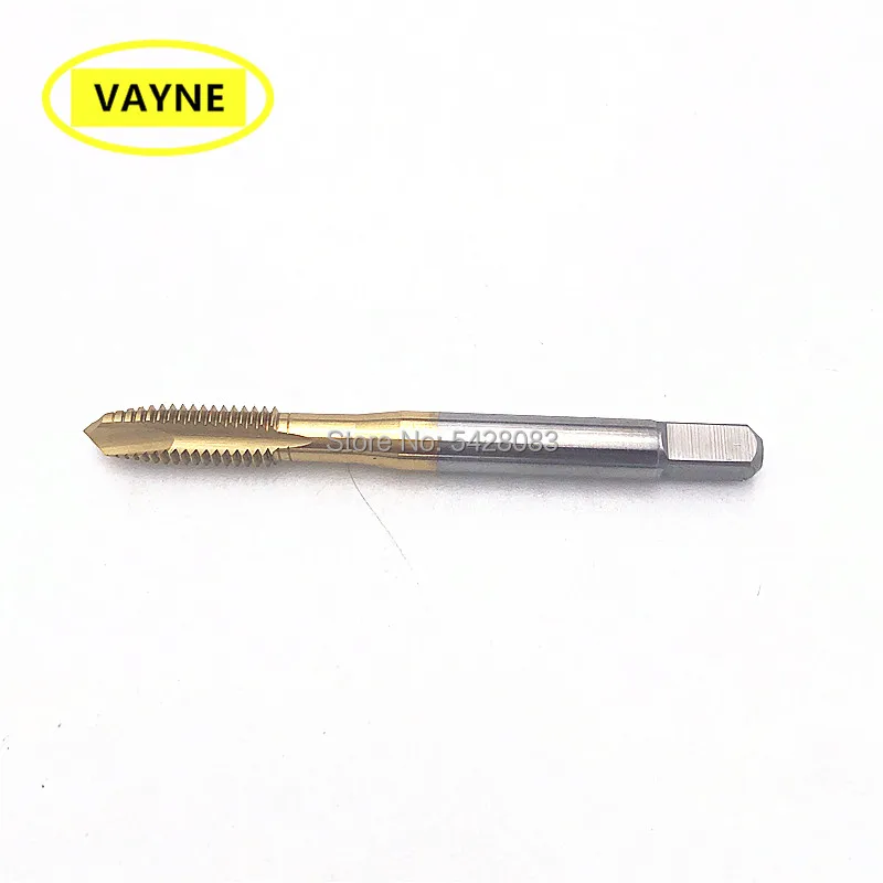 

VAYNE HSSE Metric Spiral Pointed Taps with Tin Coated M7*1 and machine used chip Thread Fine Thread screw tap M7*0.5/0.75/0.35