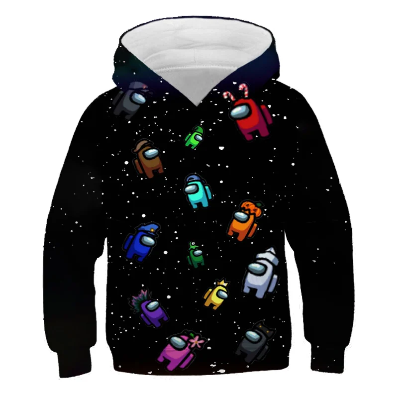 

2020 Among Us Hoodie Kids Size Boys&Girls Long Sleeve Hooded Sweatshirts Children's Hoodies Street Style Games Harajuku Clothes