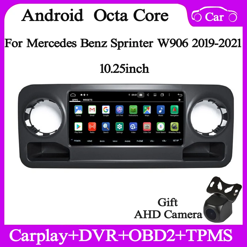 

10.25inch 8core Android10 Car radio multimedia player for Mercedes Benz Sprinter W906 2019-2021 gps navi headunit DSP carplay