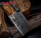 Полный поварской нож от Tang, кованые кухонные ножи ручной работы из высокоуглеродистой стали, широкий нож мясника для нарезки мясника