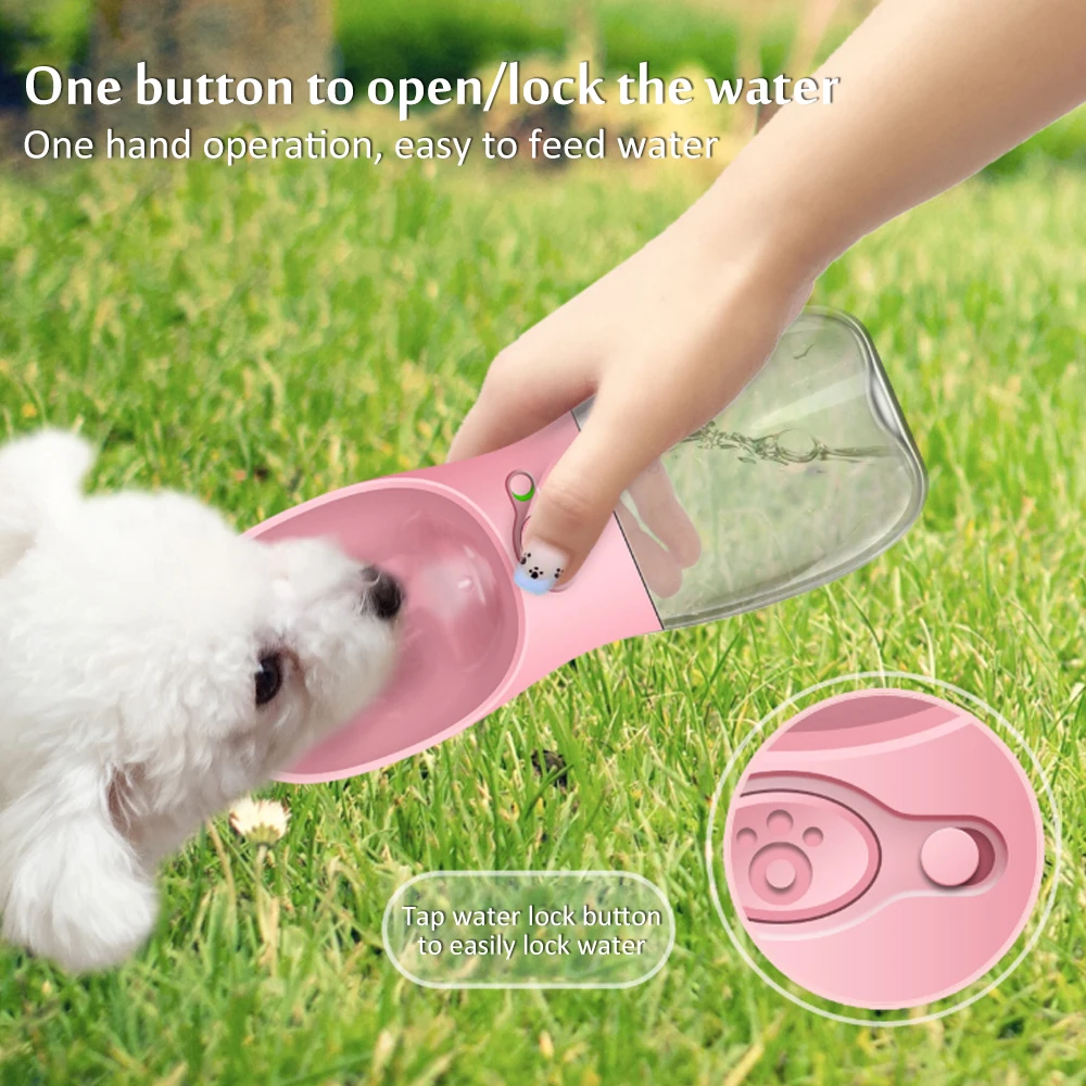 

350ML Portable Pet Dog Water Bottle For Small Large Dogs Puppy Cat Drinking Bowl Outdoor Travel Pet Bowl Feeder Pet Supplies