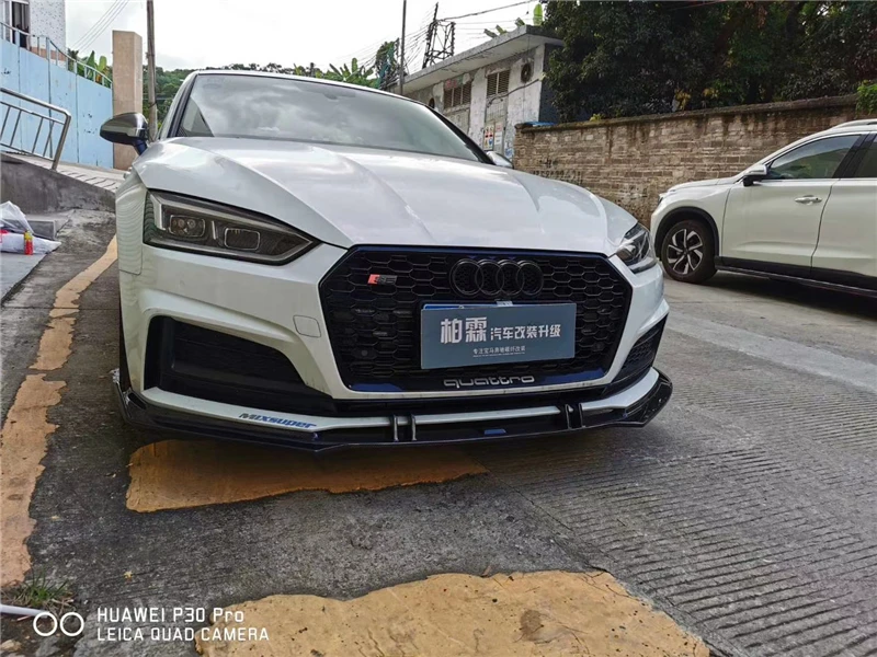 Передний диффузор из углеродного волокна спойлер для Audi A5 S5 B9 2017 2018 2019 2020 2021