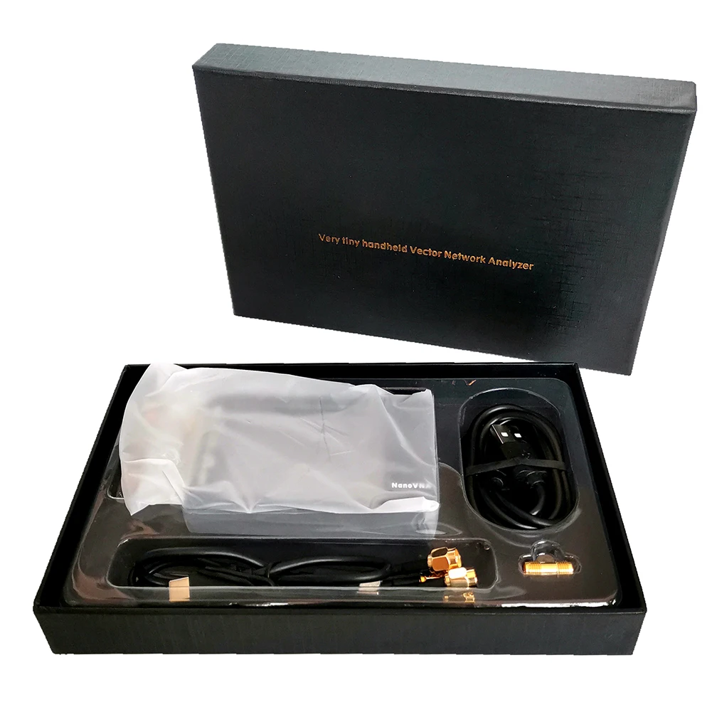 

Shortwave MF HF VHF Antenna Analyzer Portable Handheld Digital Display Screen Vector Network Analyzer 50KHz-900MHz with Battery