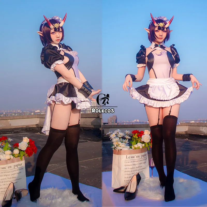 Косплей костюм ROLECOS из игры Fate Shuten douji соблазнительное платье горничной FGO женская