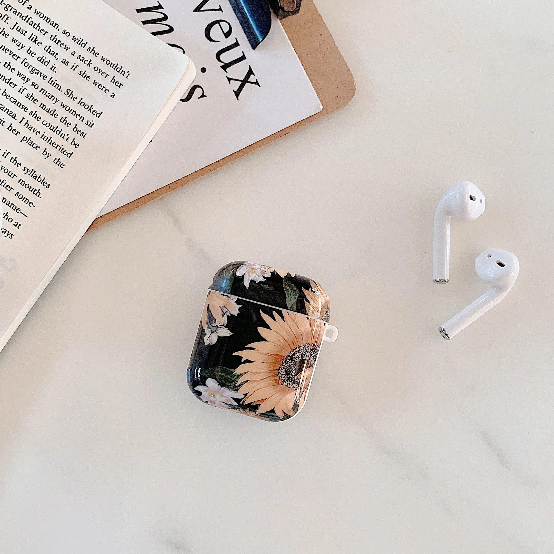 Для AirPods Pro для 1 2 поколения беспроводной Bluetooth гарнитура чехол Хризантема пион