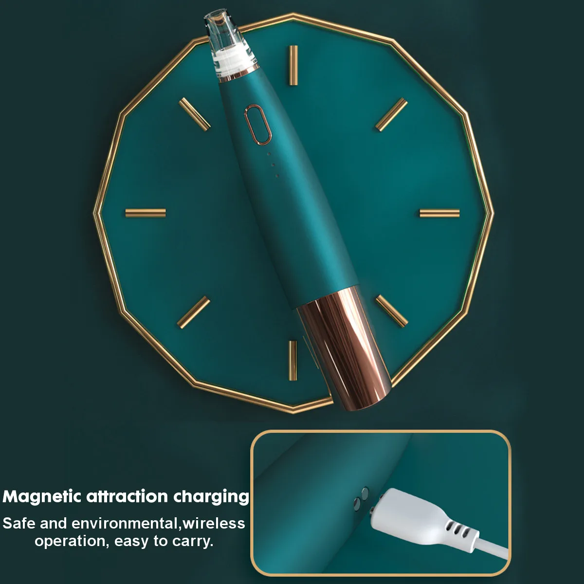 

Blackhead Remover Vacuum Suction USB Rechargeable Small Bubble Absorbing Pore Cleaner Acne Skin Care Electric Face Nose Cleaser