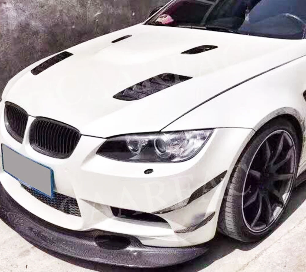 4 шт. накладки на передний бампер из углеродного волокна для BMW 3 серии E90 E92 E93 M3 2012