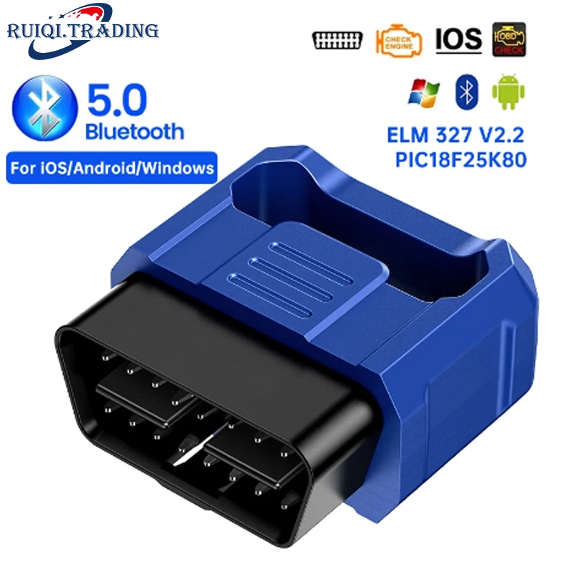 ELM327 OBD2 автомобильный диагностический инструмент ELM 327 V2.2 сканер Bluetooth 5 0 OBDII OBD 2