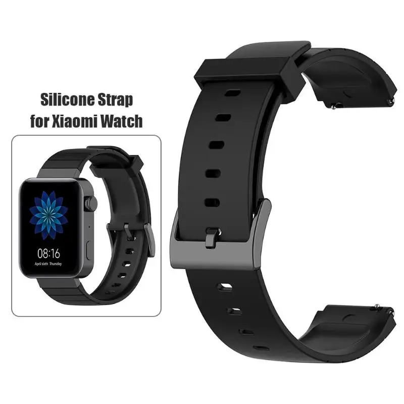 Мягкий силиконовый ремешок для часов браслет смарт Xiaomi 18 мм|Ремешки часов| |