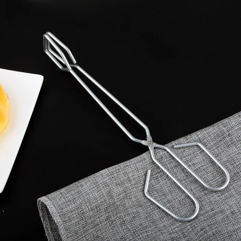 1 шт. щипцы для барбекю гриля зажим из нержавеющей стали пиццы инструмент