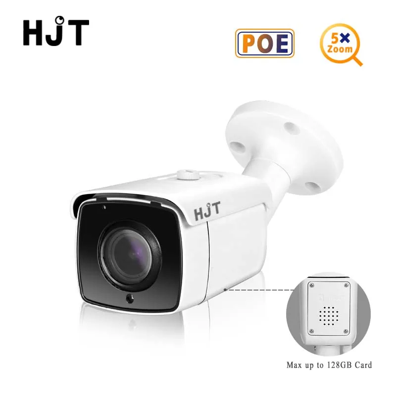 IP камера HJT POE 2 7 МП 13 5 мм с кратным оптическим зумом и ночным видением|Камеры