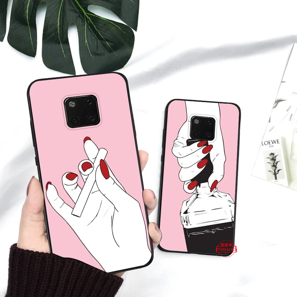 best friend lover Silicone Case for Huawei Mate 10 Pro 20 Lite Nova 2i 3 3i 4 5i Y5 Y6 2018 Y7 Prime Y9 |