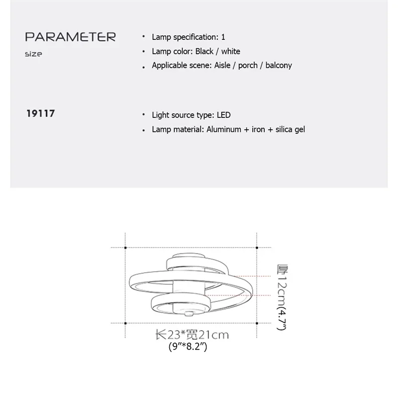 

86LIGHT LED Ceiling Light Fixtures Modern Decorative For Home Porch Corridor Aisle Hallway