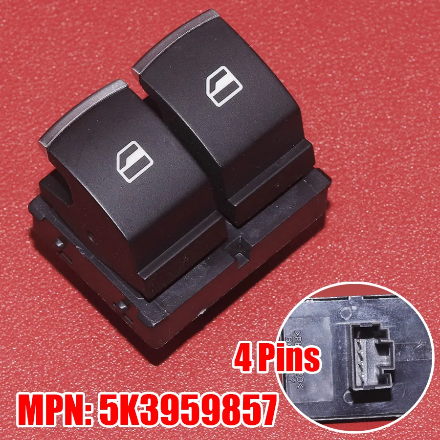 

5K3959857B 5K3959857C 5K3 959 857 A кнопка переключения стеклоподъемника для VW Eos Golf GTI Passat B6 Rabbit 2 двери Audi Skoda Seat