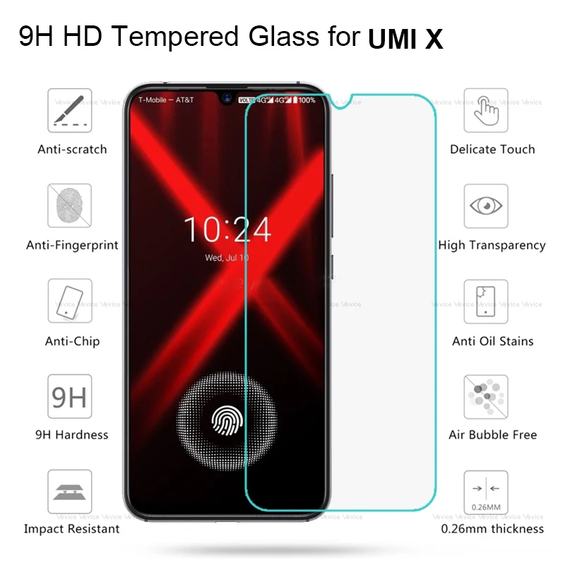 Закаленное стекло для UMIDIGI X 6 35 дюйма глобальная версия защита экрана