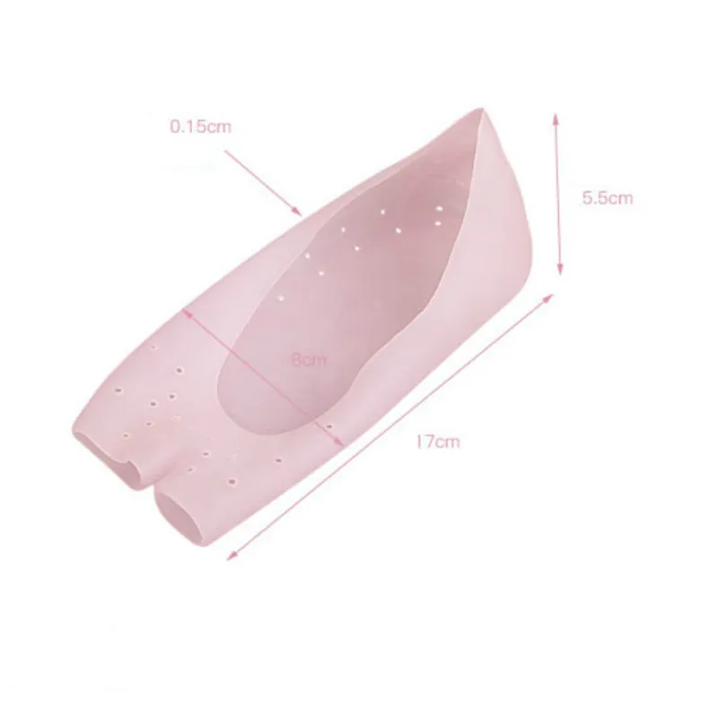 Пара силиконовых носков для ухода за ногами носки с разрезом ног увлажняющий