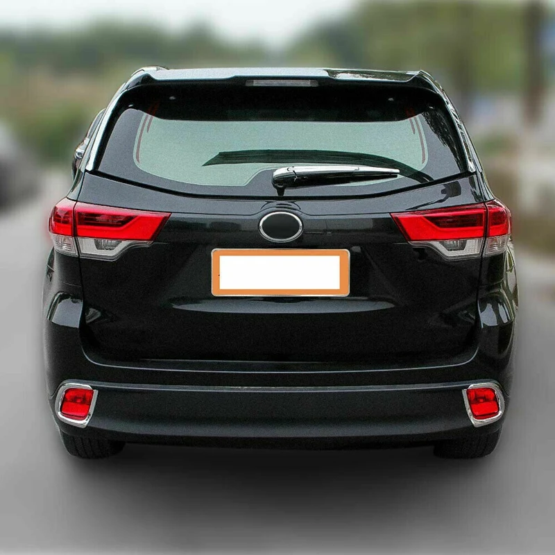 2X хромированная бампер лампа заднего противотуманного фонаря Накладка для Toyota