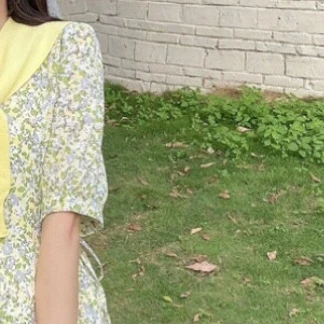 

Женское платье, Новинка весна-лето 2021, женское платье с цветочной шалью и поясом на талии