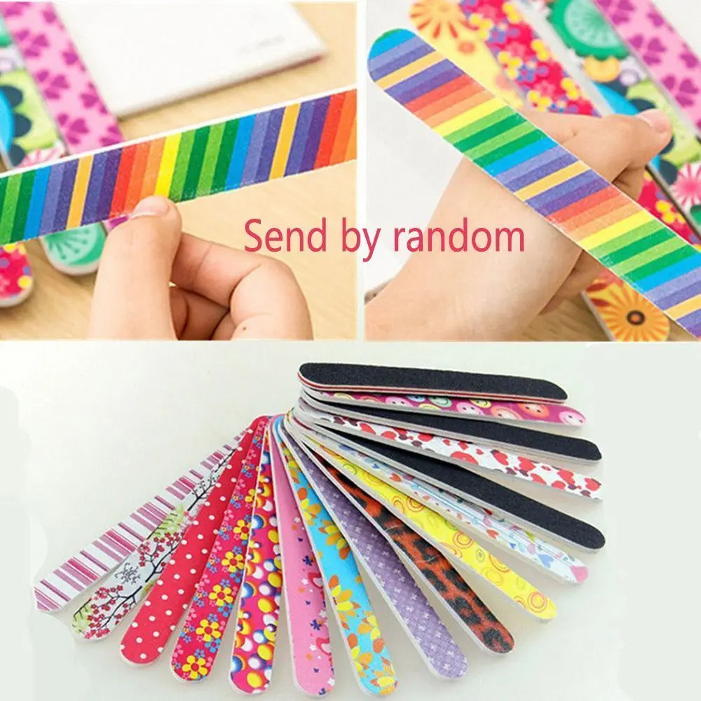 5 шт./лот пилочки для ногтей блочный буфер педикюра акриловый маникюр гель