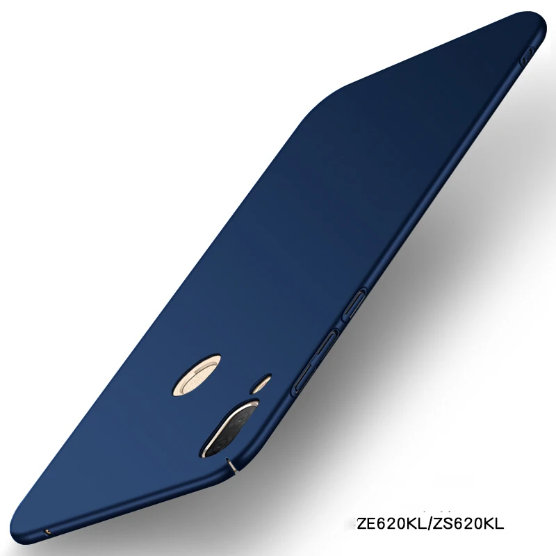 Синий Чехол upaitou для ASUS Zenfone 5 5Z ZS620KL ZE620KL Чехол Ультра Тонкий жесткие ПК-Чехлы для ASUS Zenfone 5 ZE620KL задняя крышка - Цвет: Синий
