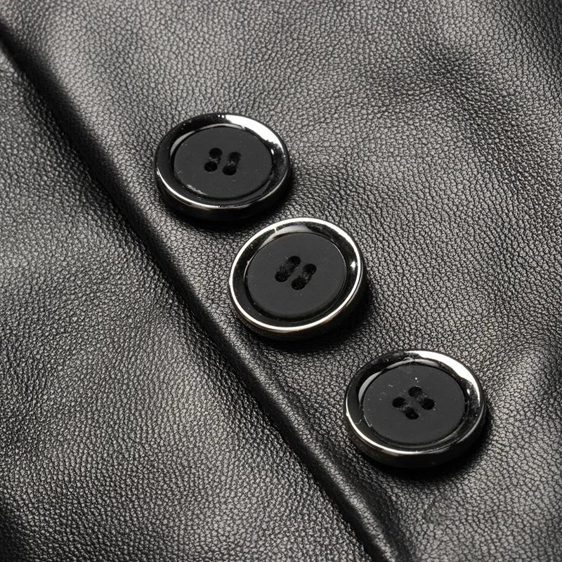 Мужская куртка из натуральной кожи весна-осень 2020 пальто 100% овечьей для мужчин