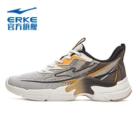 hongxing erke sports shoes mens 2021 autumn new thick bottom multi panel color trend cushioning running shoes