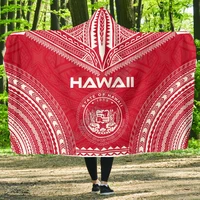 hawaii flag polynesian chief hooded blanket 3d printed wearable blanket adults kids various types hooded blanket