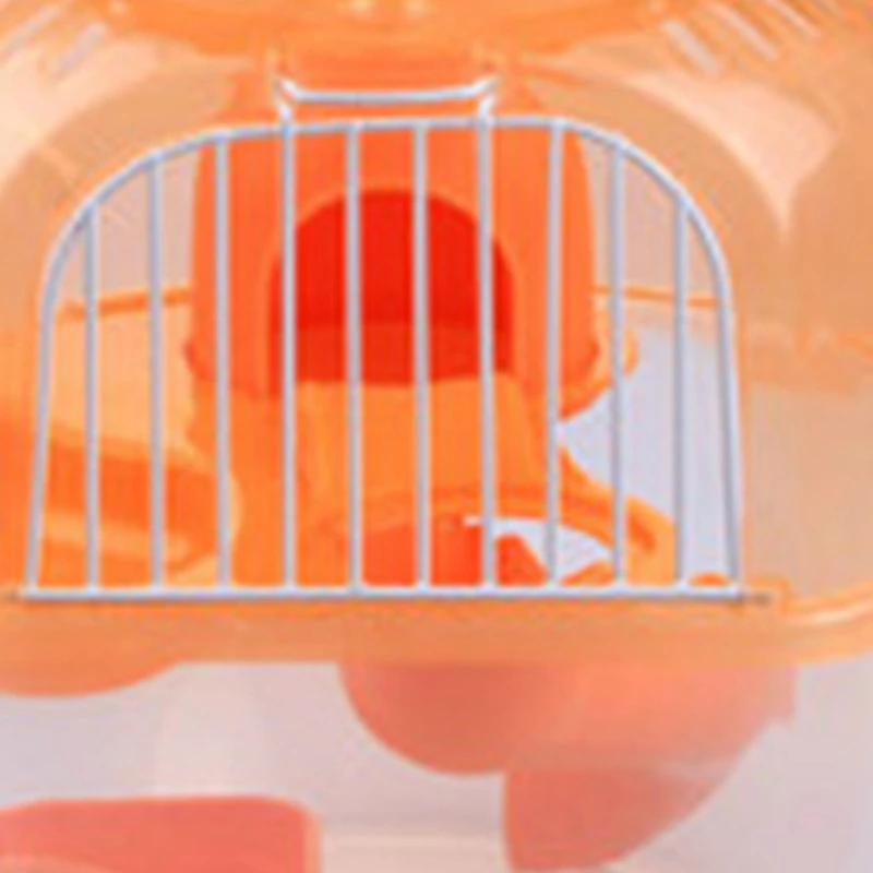 Портативные двухслойные пластиковые для хомяка в форме яблока клетка переноски