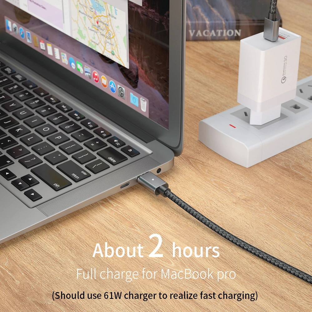 Магнитный кабель USB C к Type для Samsung S20 Xiaomi 10 Redmi Быстрая зарядка 4 0 PD 100 Вт быстрая