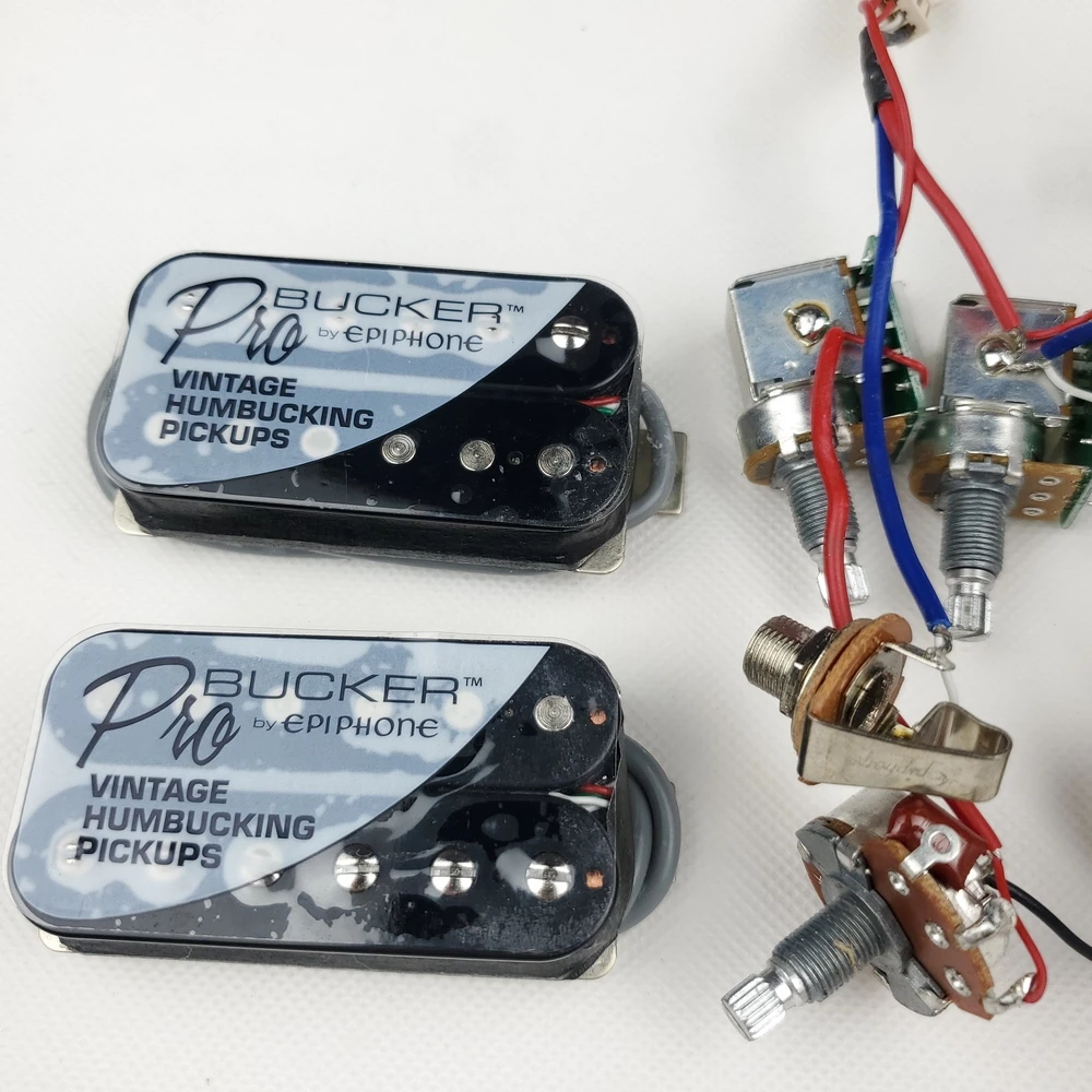 1 компл. LP Стандартный ProBucker шея и мост электрическая гитара черный хамбакер Pickups с