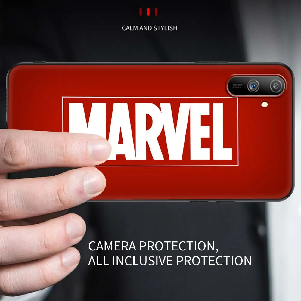 marvel heroes the avengers silicone phone case for realme 8 7 6 pro 7i c21 c21y c15 c12 c11 c3 xt gt master x50 pro 5g bag cover free global shipping