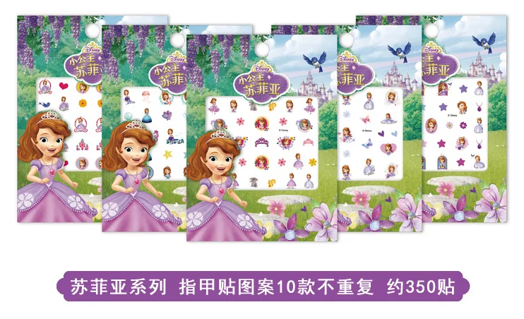5pcs as picture 5 шт., игрушки для макияжа Эльзы и Анны для девочек, наклейки для ногтей, Белоснежка, Принцесса София, Микки, Минни, детские серьги, наклейки, Gam Princess - Цвет: 5pcs as picture