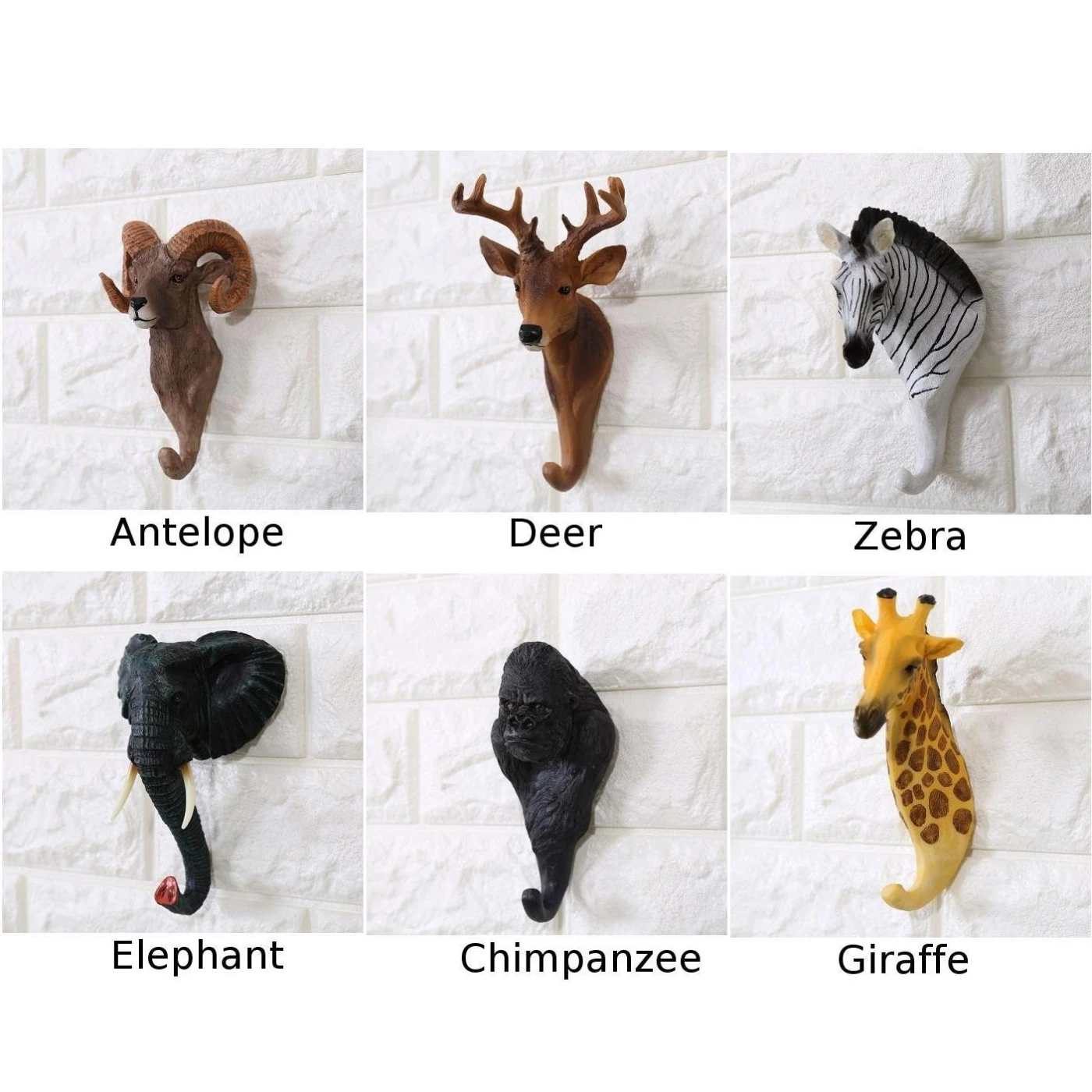 Creative Animals Head Hooks Wall Decoration Vintage Bedroom Cloth Hook For Hanging Heavy Objects | Дом и сад