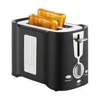eas toaster 2 slice extra wide slot 7 shade settings toaster for bread english muffin bagel crumb tray black us plug