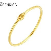 qeenkiss bt5199 fine jewelry wholesale fashion woman girlbride birthday wedding gift 520 password 24kt gold open bracelet bangle