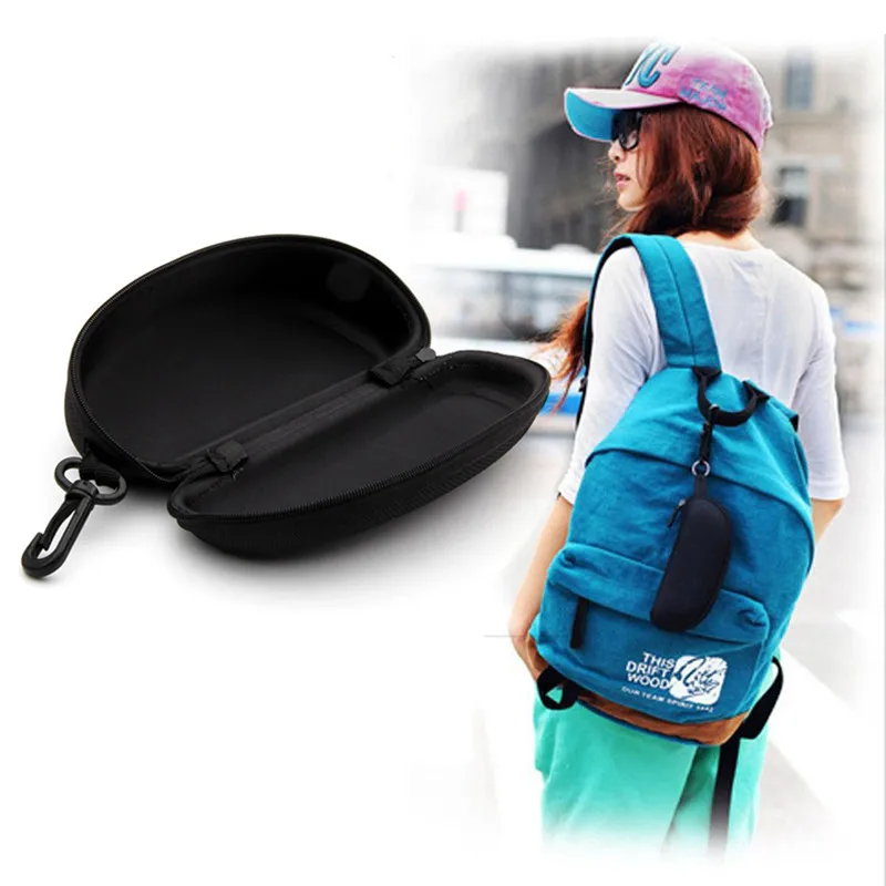 Большая черная молния чехол для солнцезащитных очков коробка очки посылка глаз