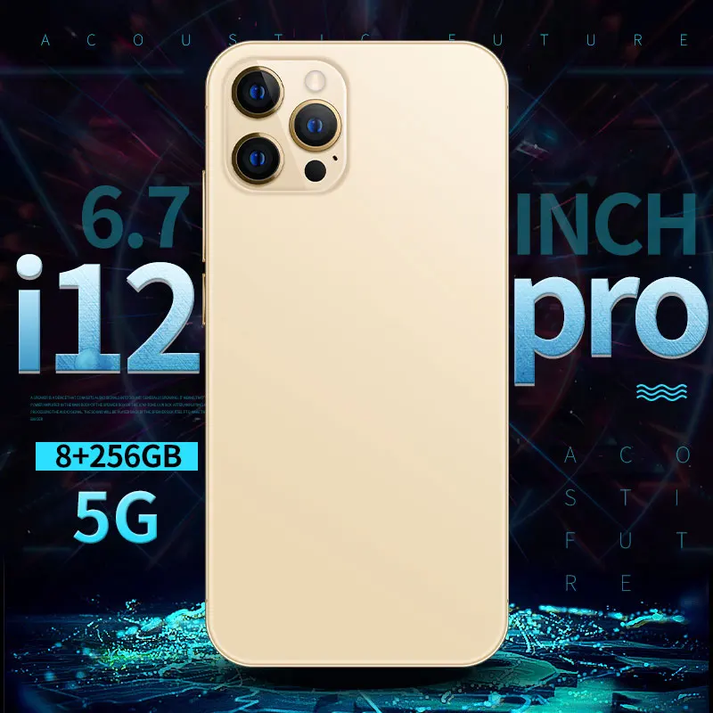 

Global Version I12 Pro Cellphones 6.7 Inchs 6800mAh Android10.0 Mobile Phones MTK6889 12GB 512GB Smartphones Dual SIM celular