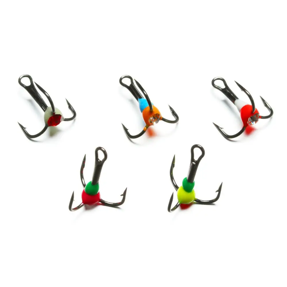 

New Fishing Hook High Carbon Steel Ice Fishing Three Anchor Hooks Single Circle Fly Fishing Tackle Accessories