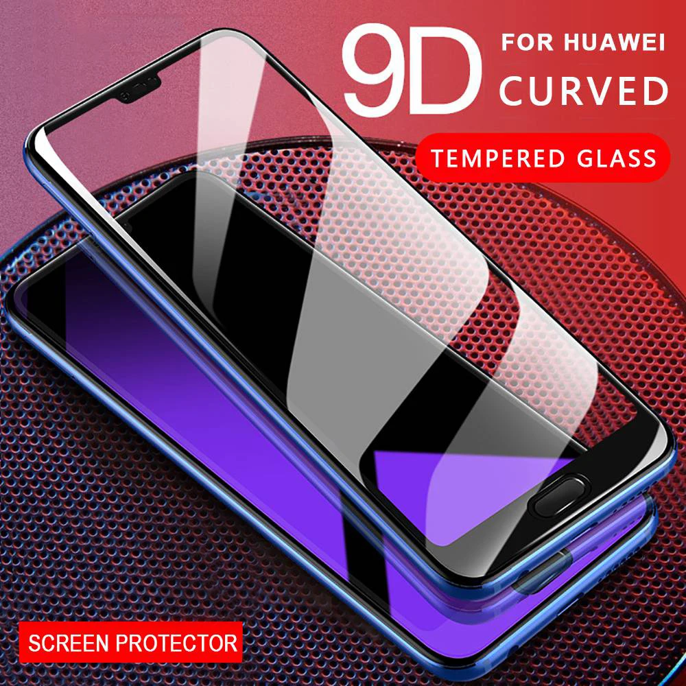 Закаленное защитное стекло 9D для Honor 8X защиты экрана Huawei 10 Lite Note 9 7A 7X Magic 2 |