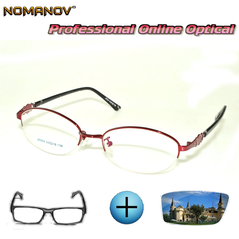 Выполненные на заказ очки по рецепту оптические фотохромные для чтения при