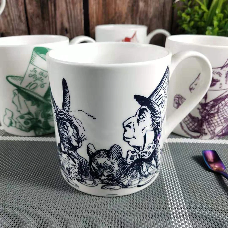 Британская керамическая чашка для кофе whittard чашка из твердого английского фарфора Алиса в стране чудес английская чашка для молока