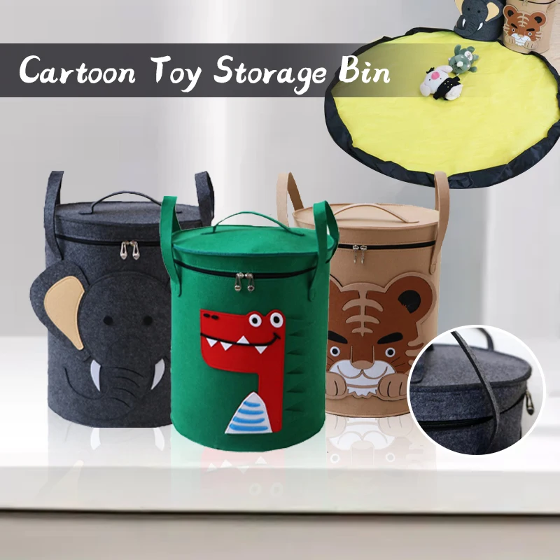 

Корзина для белья для детей, складная корзина для хранения игрушек с милым динозавром из мультфильма, корзина для грязной одежды для пикник...
