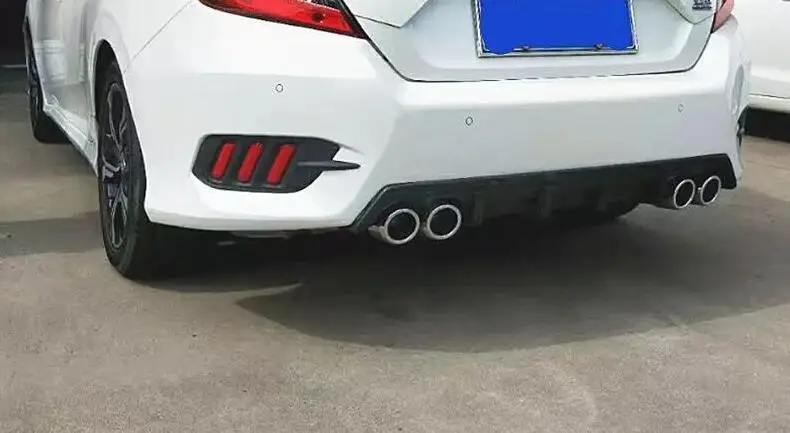 Защитная накладка на задний бампер для Honda Civic 2016 2017 2018 | Автомобили и мотоциклы